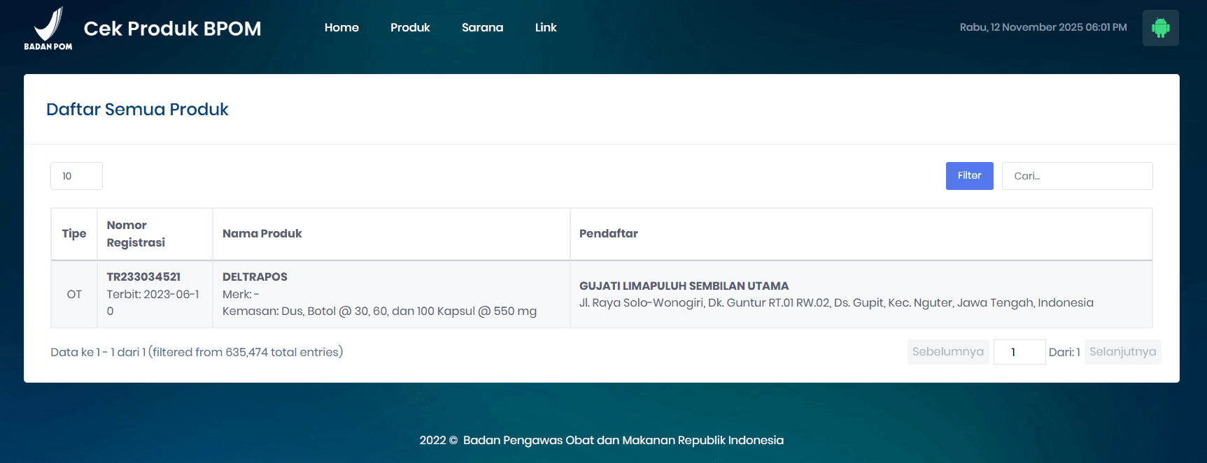 Bukti Legalitas BPOM